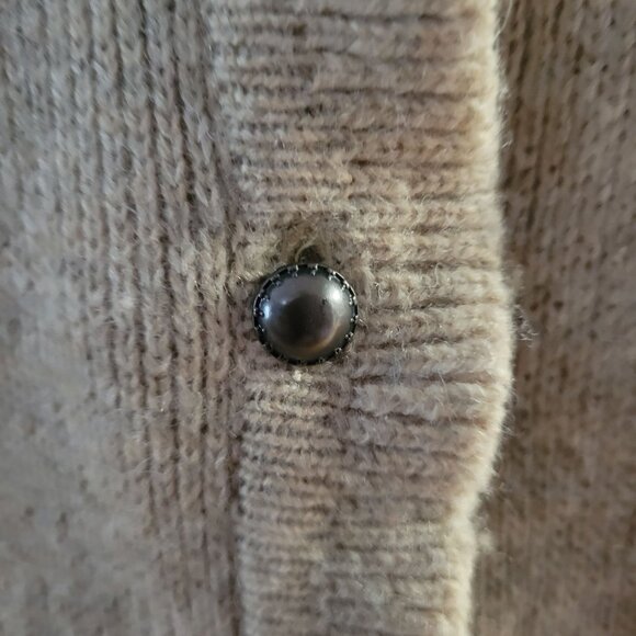 Eddie Bauer Womens Wool Fair Isle Cardigan Sweater Button Closure Size M Multico - Picture 5 of 7